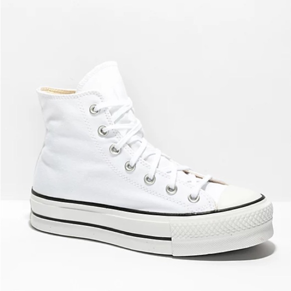 Converse White Canvas High-Top Sneakers